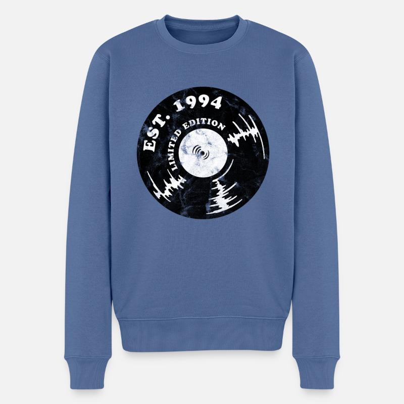 Millésime 1994 - Pull Premium bio Homme - bleu pigeon