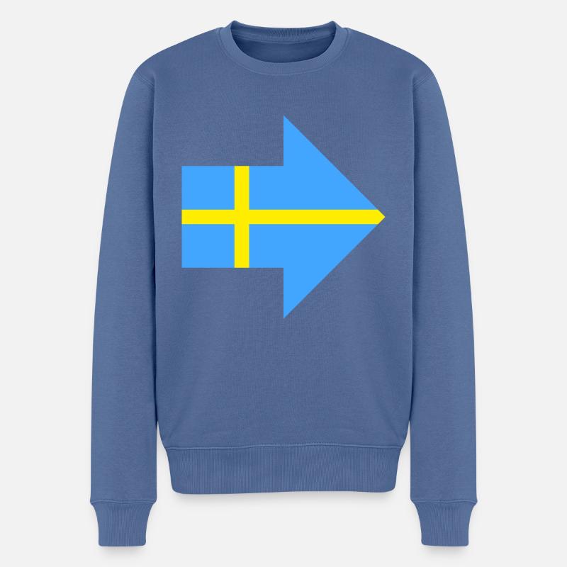 Schweden Stürmer - Männer Premium Bio Pullover - Taubenblau
