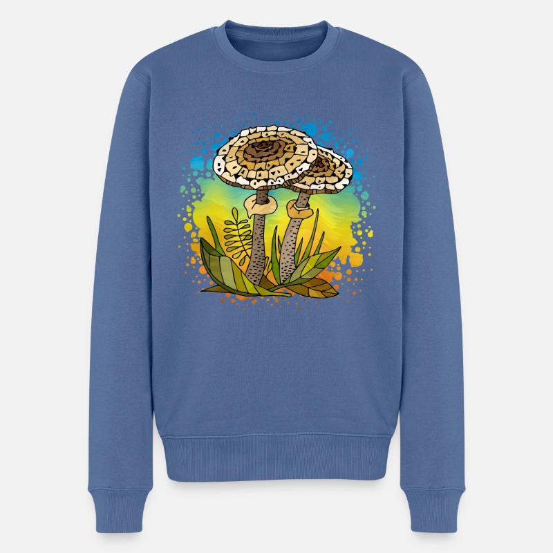 Mycètes - Pull Premium bio Homme - bleu pigeon