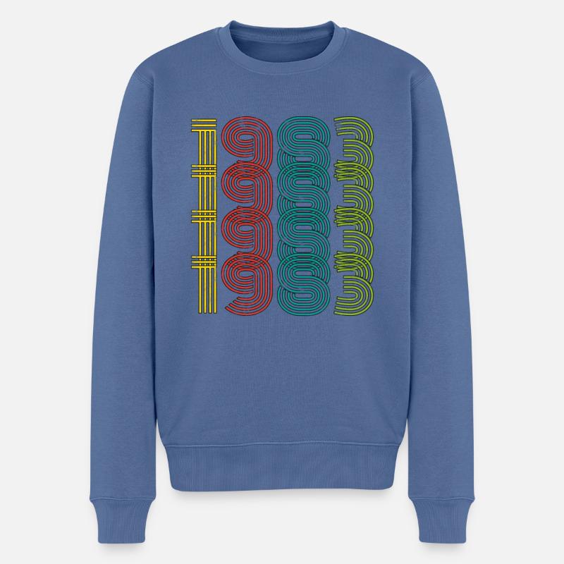 Millésime 1983 - Pull Premium bio Homme - bleu pigeon