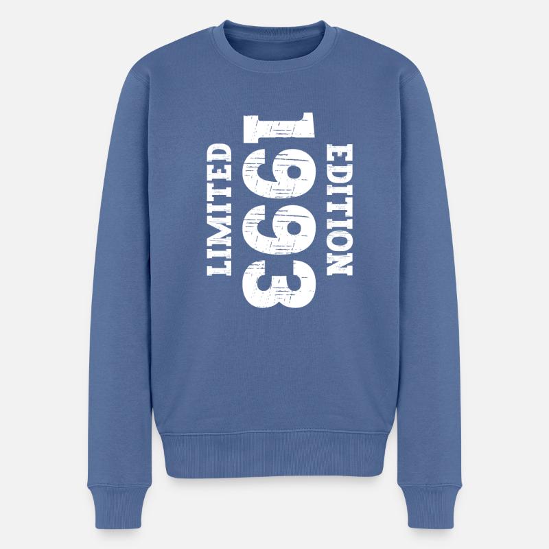 Anniversaire 1993 - Pull Premium bio Homme - bleu pigeon