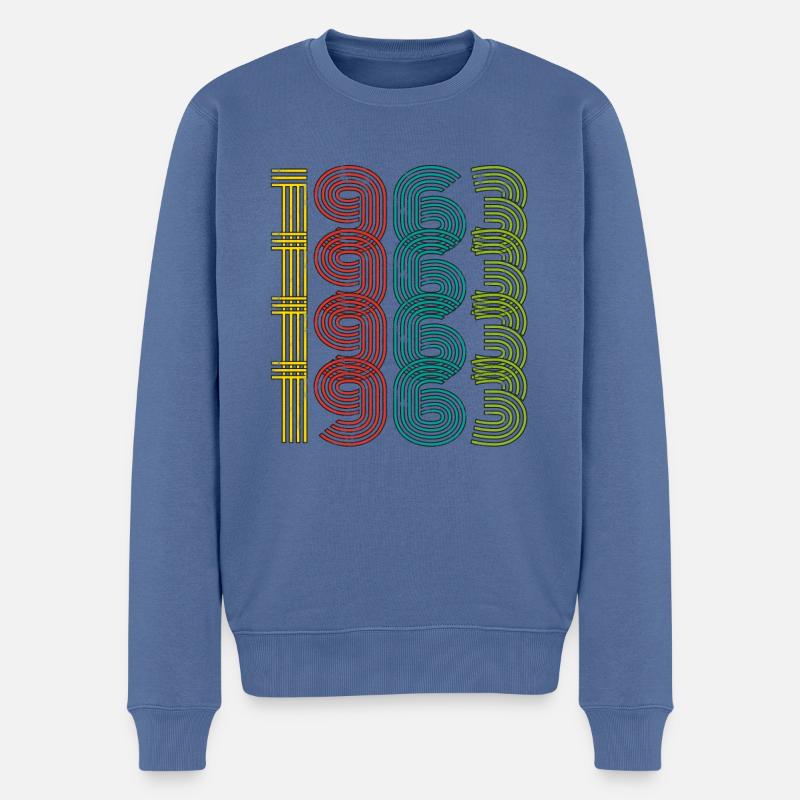 Millésime 1963 - Pull Premium bio Homme - bleu pigeon