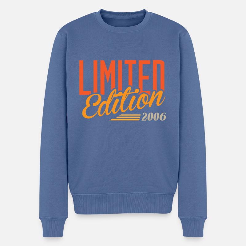 Millésime 2006 - Pull Premium bio Homme - bleu pigeon