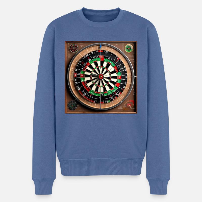 Anatomie d'un jeu de fléchettes - Pull Premium bio Homme - bleu pigeon