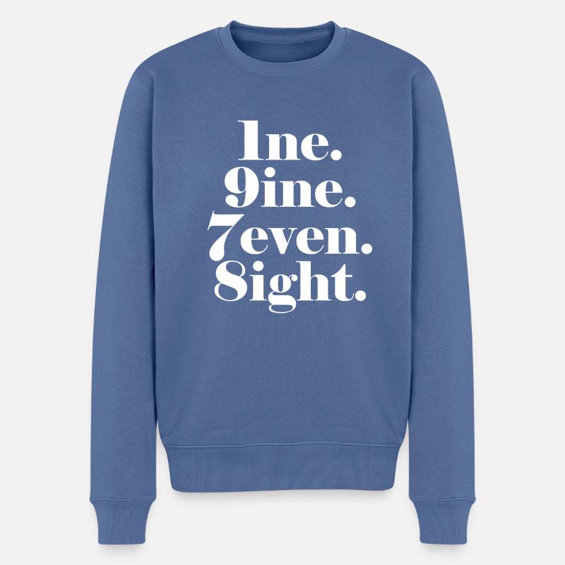 Millésime 1978 - Pull Premium bio Homme - bleu pigeon