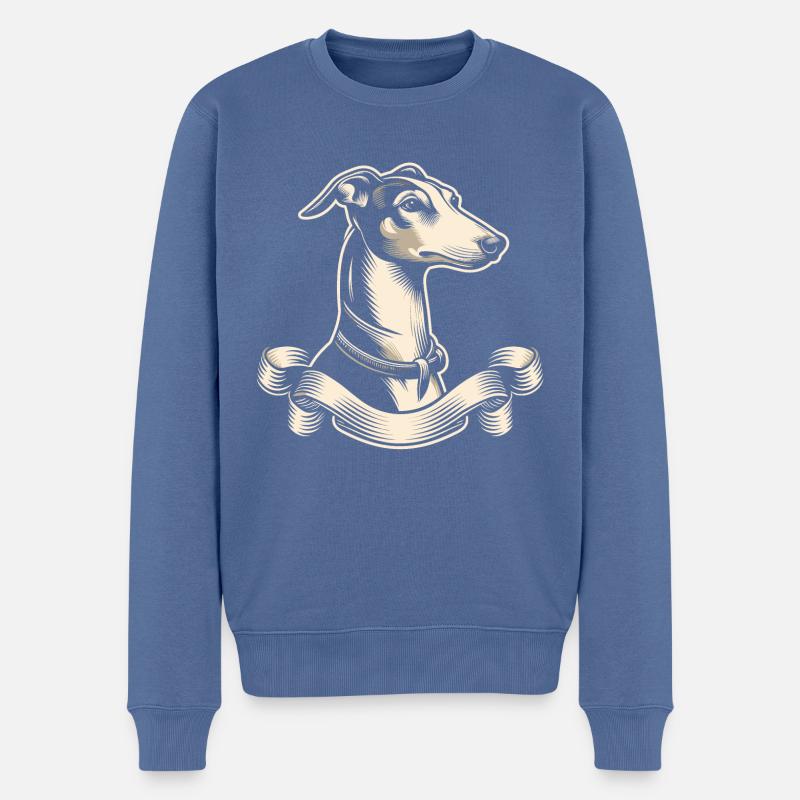 Whippet - Pull Premium bio Homme - bleu pigeon