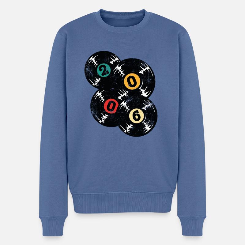 Millésime 2006 - Pull Premium bio Homme - bleu pigeon