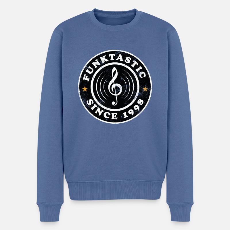 Millésime 1998 - Pull Premium bio Homme - bleu pigeon