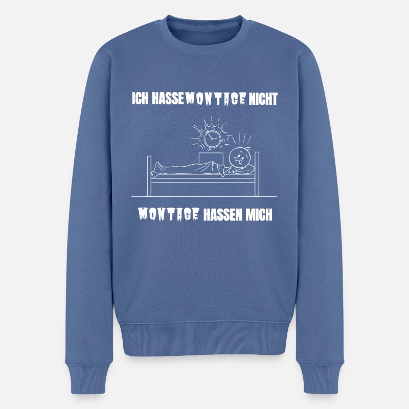 Assemblée - Pull Premium bio Homme - bleu pigeon