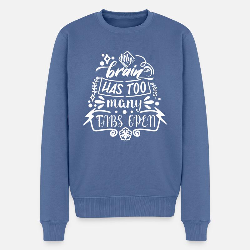 Too Many tabs - Männer Premium Bio Pullover - Taubenblau