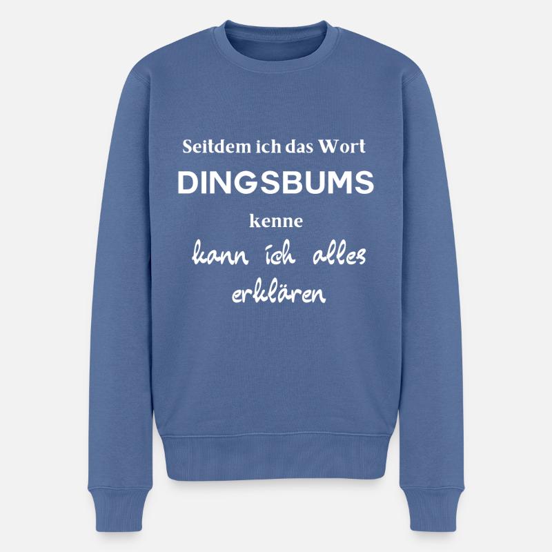 Truc - Pull Premium bio Homme - bleu pigeon