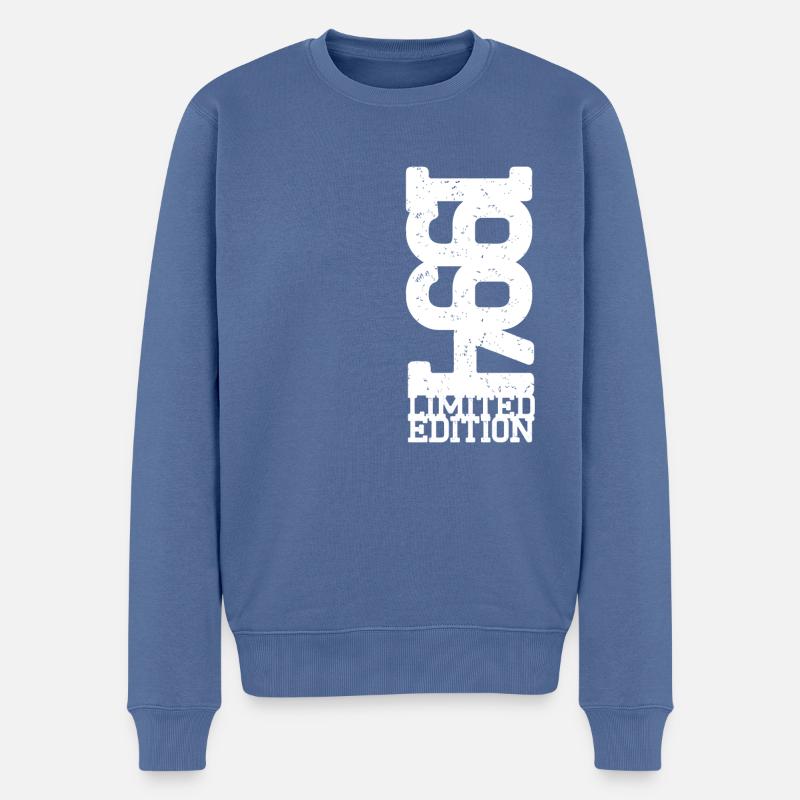 Millésime 1994 - Pull Premium bio Homme - bleu pigeon
