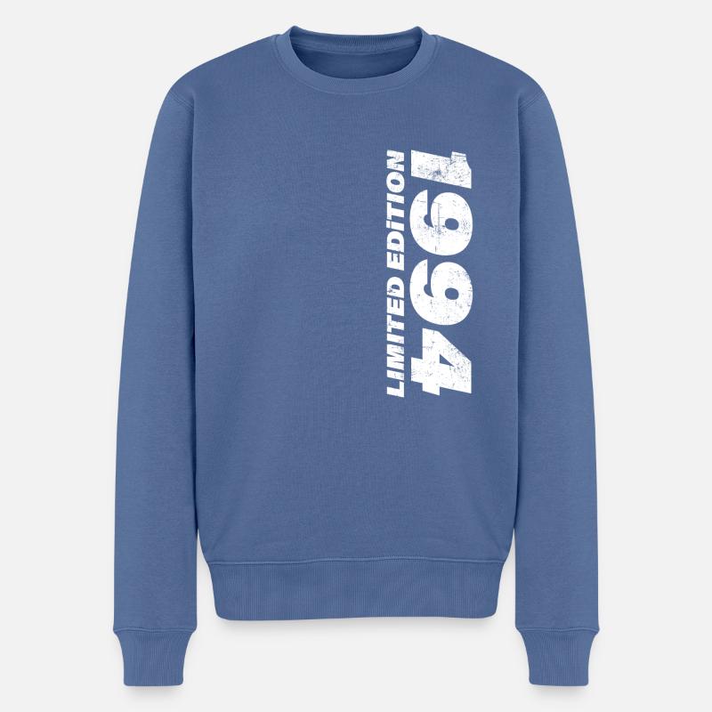 Millésime 1994 - Pull Premium bio Homme - bleu pigeon