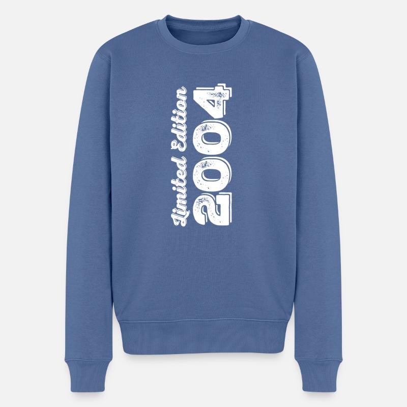 Millésime 2004 - Pull Premium bio Homme - bleu pigeon