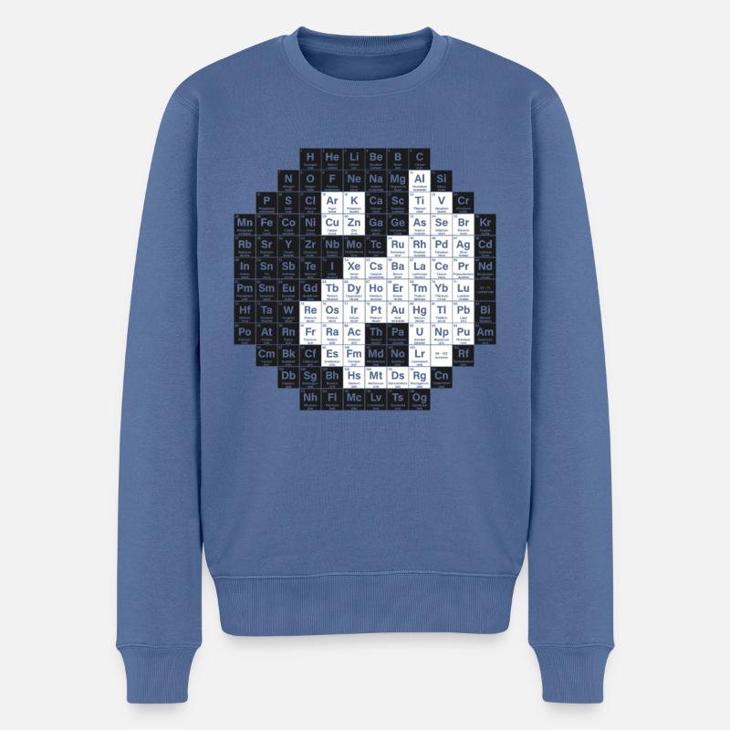 Periodensystem - Männer Premium Bio Pullover - Taubenblau