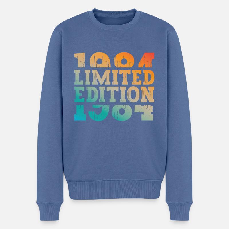 Millésime 1984 - Pull Premium bio Homme - bleu pigeon