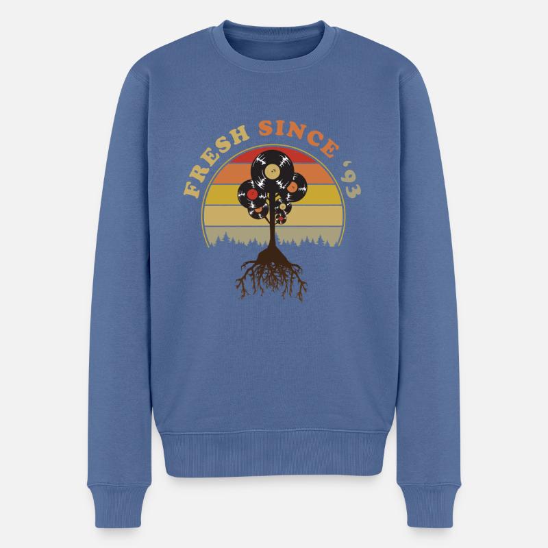 1993 31e anniversaire - Pull Premium bio Homme - bleu pigeon
