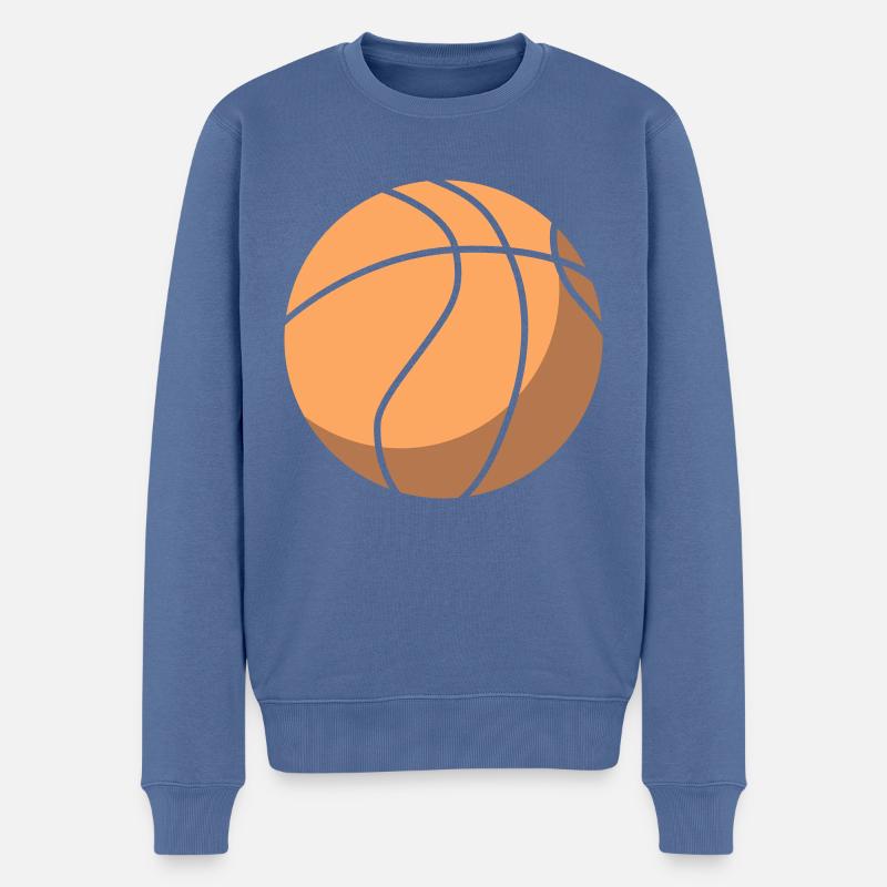 Basketball - Männer Premium Bio Pullover - Taubenblau