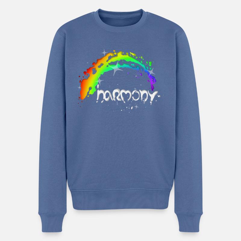 Harmonie - Pull Premium bio Homme - bleu pigeon