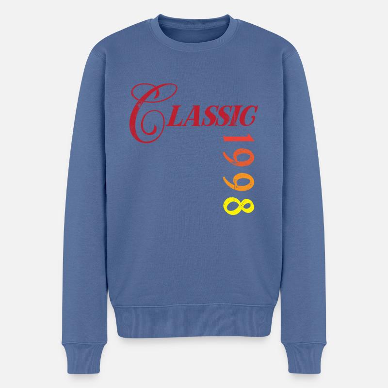 Millésime 1998 - Pull Premium bio Homme - bleu pigeon