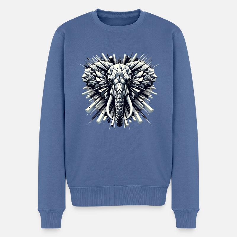 Explosion Majestieuse - Pull Premium bio Homme - bleu pigeon