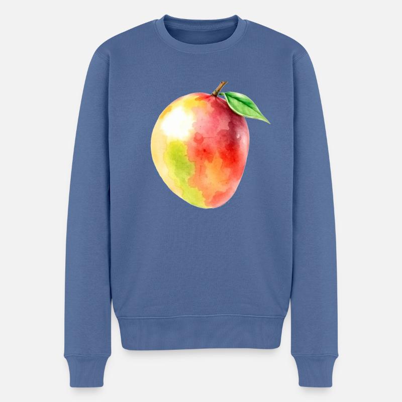 Mangue - Pull Premium bio Homme - bleu pigeon