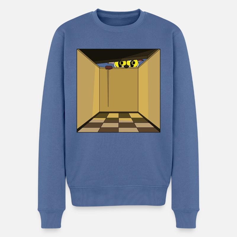 HYPOTHESE - Männer Premium Bio Pullover - Taubenblau