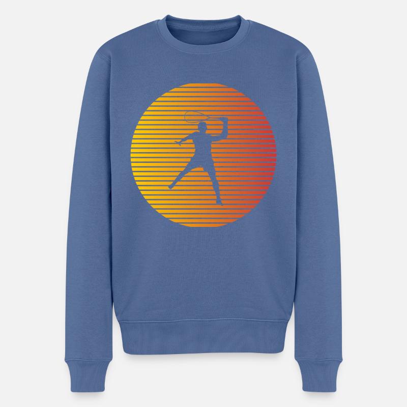 Squash - Männer Premium Bio Pullover - Taubenblau