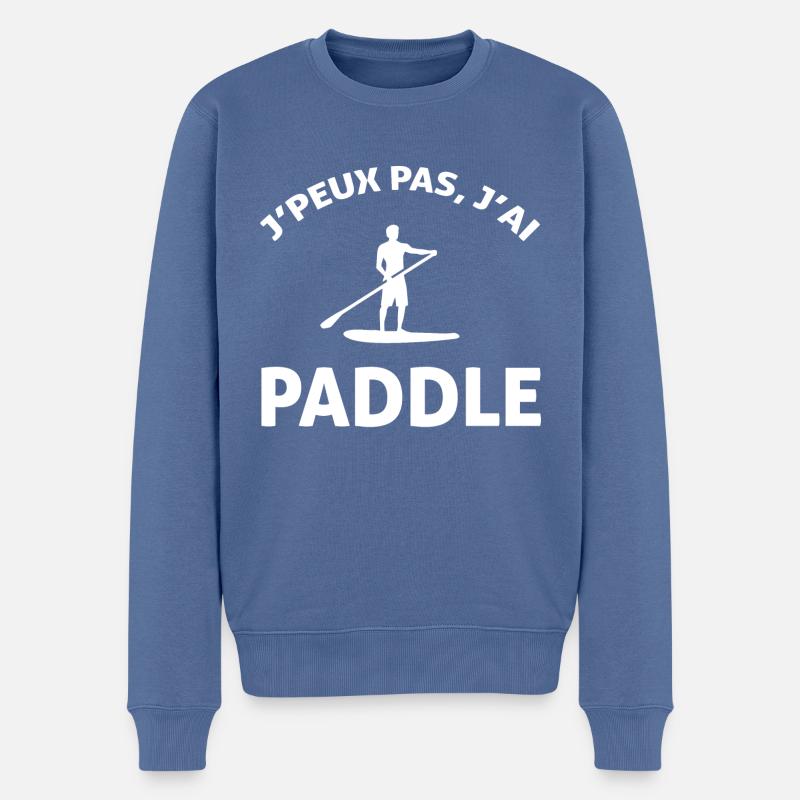 J PEUX PAS J AI PADDLE - Pull Premium bio Homme - bleu pigeon