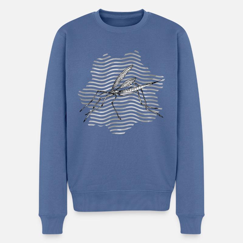 Mosquito - Männer Premium Bio Pullover - Taubenblau