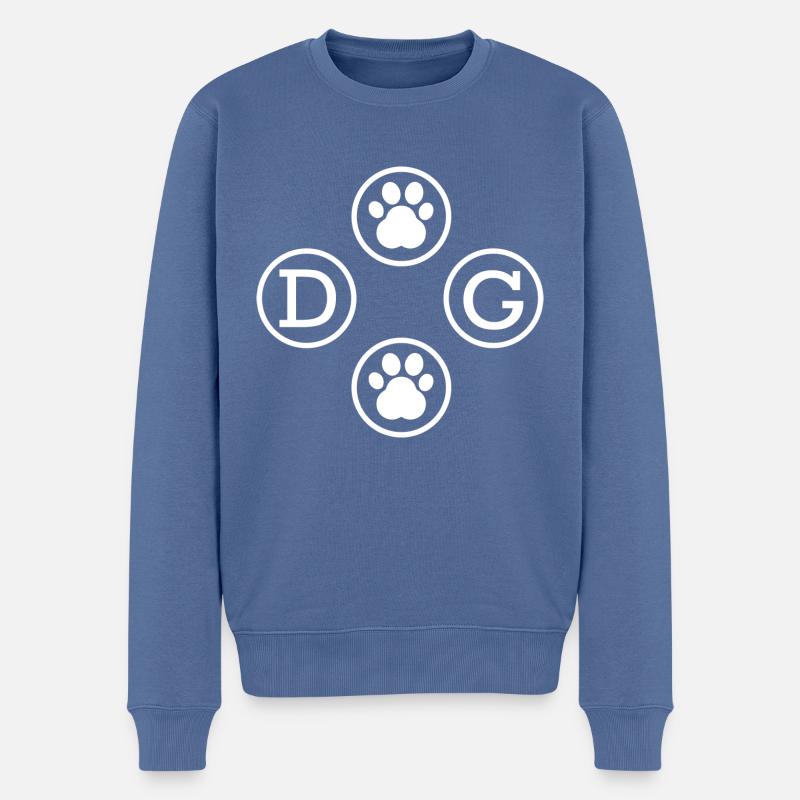 Hund Chien - Pull Premium bio Homme - bleu pigeon