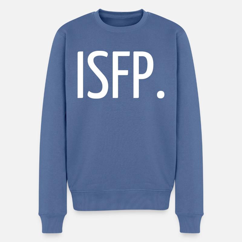 ISFP. - Männer Premium Bio Pullover - Taubenblau