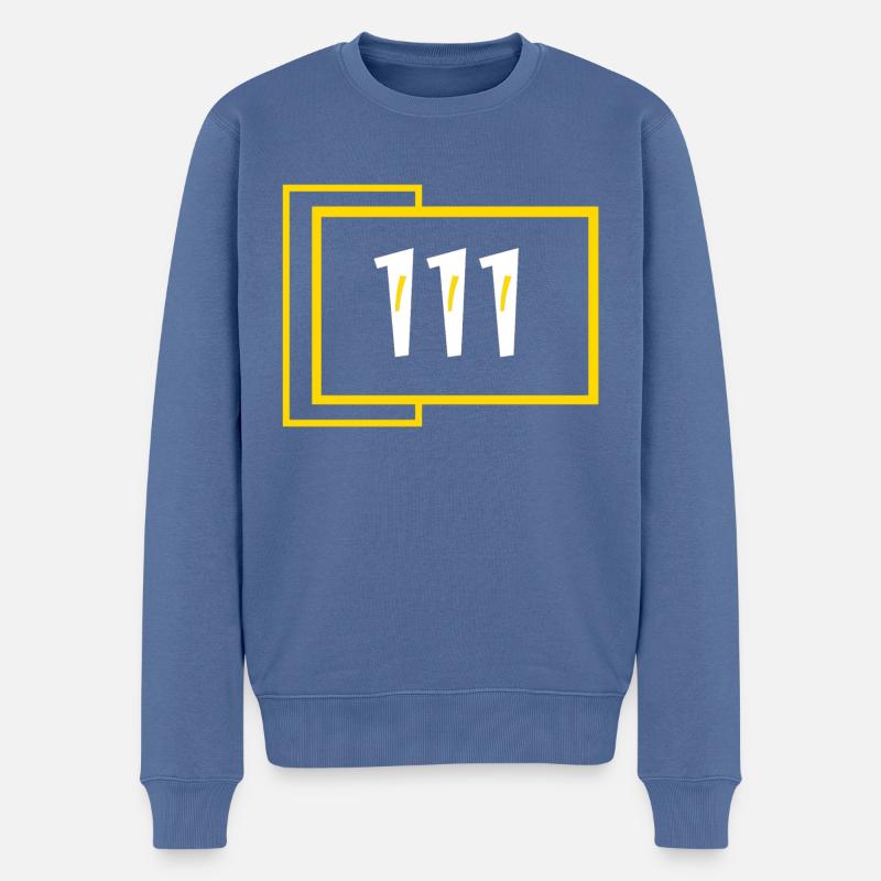 111 vide - Pull Premium bio Homme - bleu pigeon