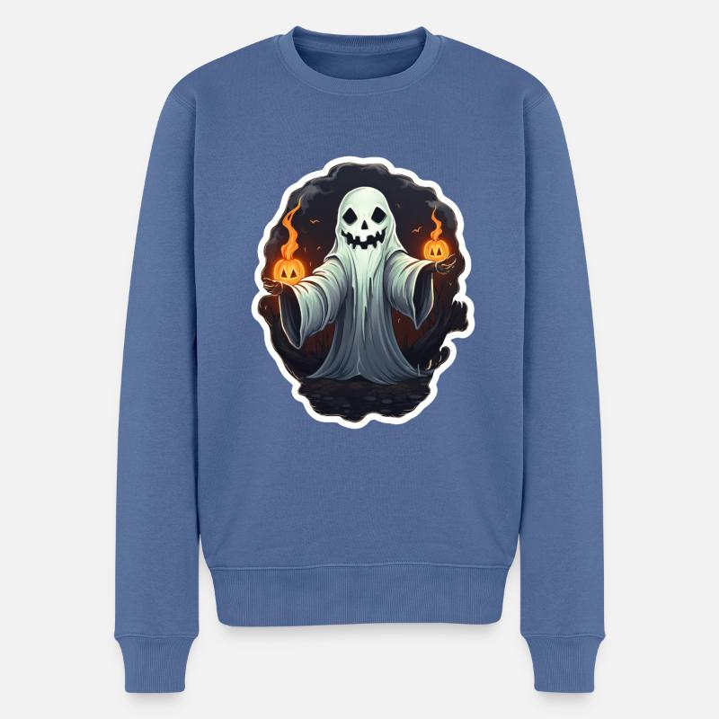 Geist - Pull Premium bio Homme - bleu pigeon