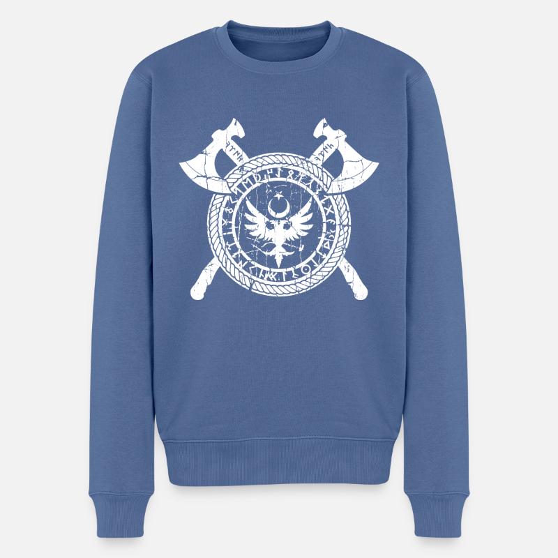 Selçuklu - Pull Premium bio Homme - bleu pigeon