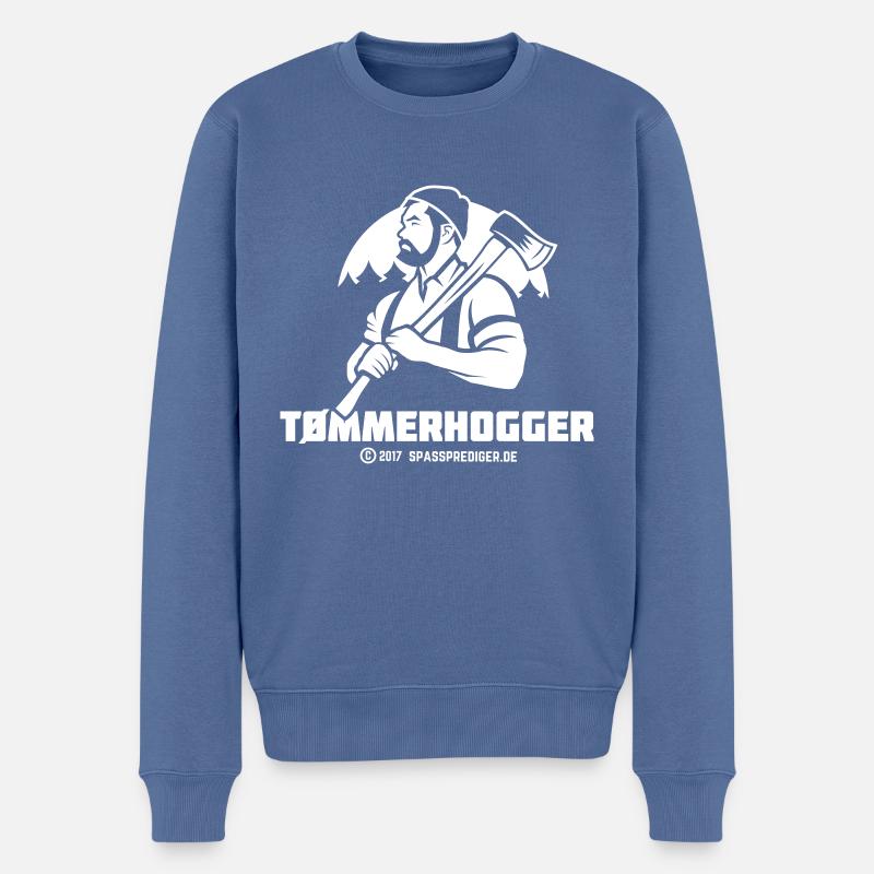 Tømmerhogger Norge - Pull Premium bio Homme - bleu pigeon