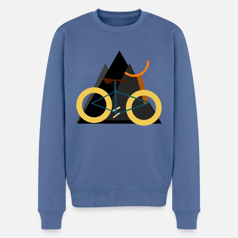 Rétro Roue - Pull Premium bio Homme - bleu pigeon
