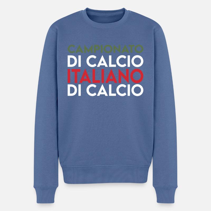 CAMPIONATO ITALIANO - Männer Premium Bio Pullover - Taubenblau