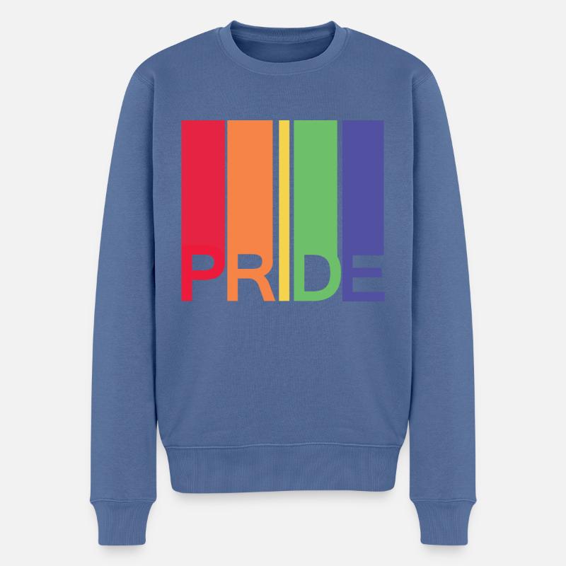 Orgueil - Pull Premium bio Homme - bleu pigeon