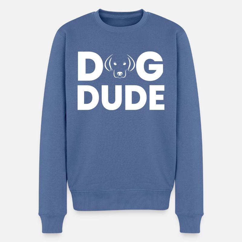 Hund Chien - Pull Premium bio Homme - bleu pigeon