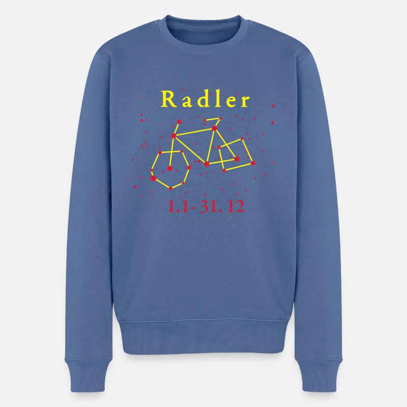 Sternzeichen Radler - Männer Premium Bio Pullover - Taubenblau