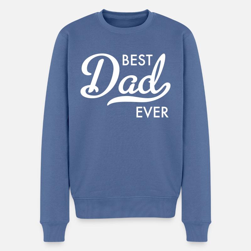 Papa - Männer Premium Bio Pullover - Taubenblau