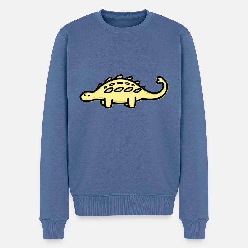 Niedlicher Ankylosaurus - Männer Premium Bio Pullover - Taubenblau