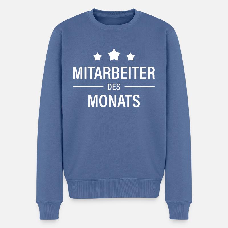 Mitarbeiter des Monats - Männer Premium Bio Pullover - Taubenblau