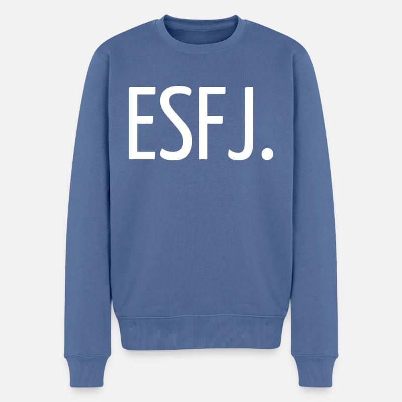 ESFJ. - Männer Premium Bio Pullover - Taubenblau