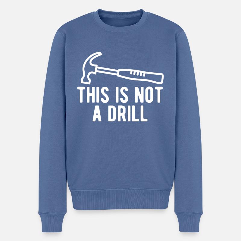 Ce n’est pas un exercice - Pull Premium bio Homme - bleu pigeon