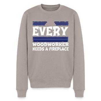 carpenter funny tshirts john carpenter lumber - Men's Premium Organic Jumper - taupe - Front - Nico (187cm)
