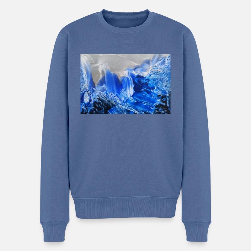65Sentitoks - Männer Premium Bio Pullover - Taubenblau