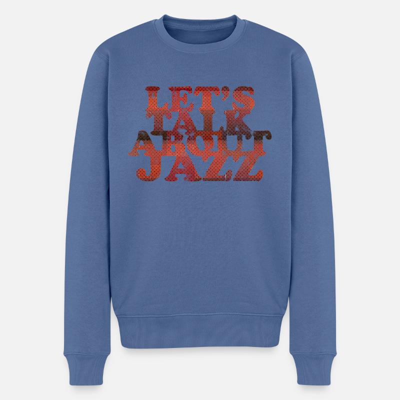 Parlons de Jazz - Pull Premium bio Homme - bleu pigeon