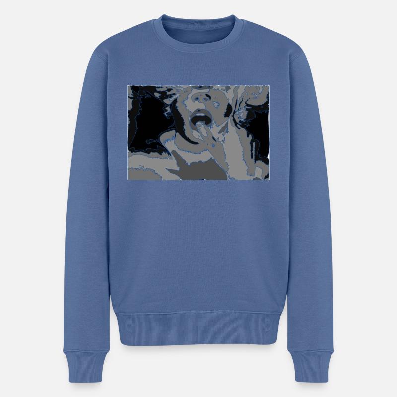 SWIM BLUE - Pull Premium bio Homme - bleu pigeon